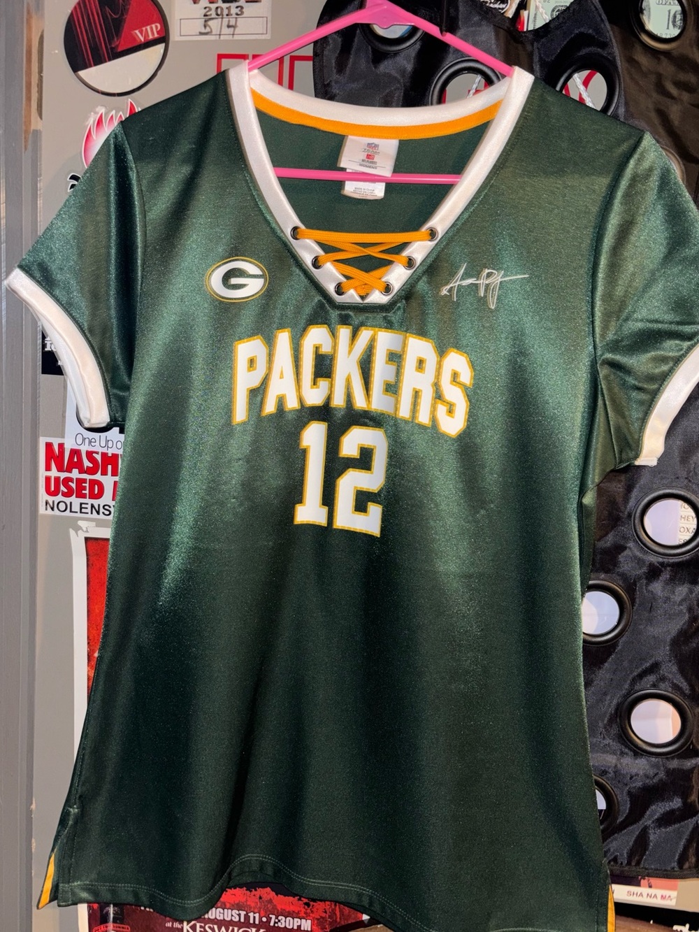 Women’s Packers #12 Lace-Up Jersey